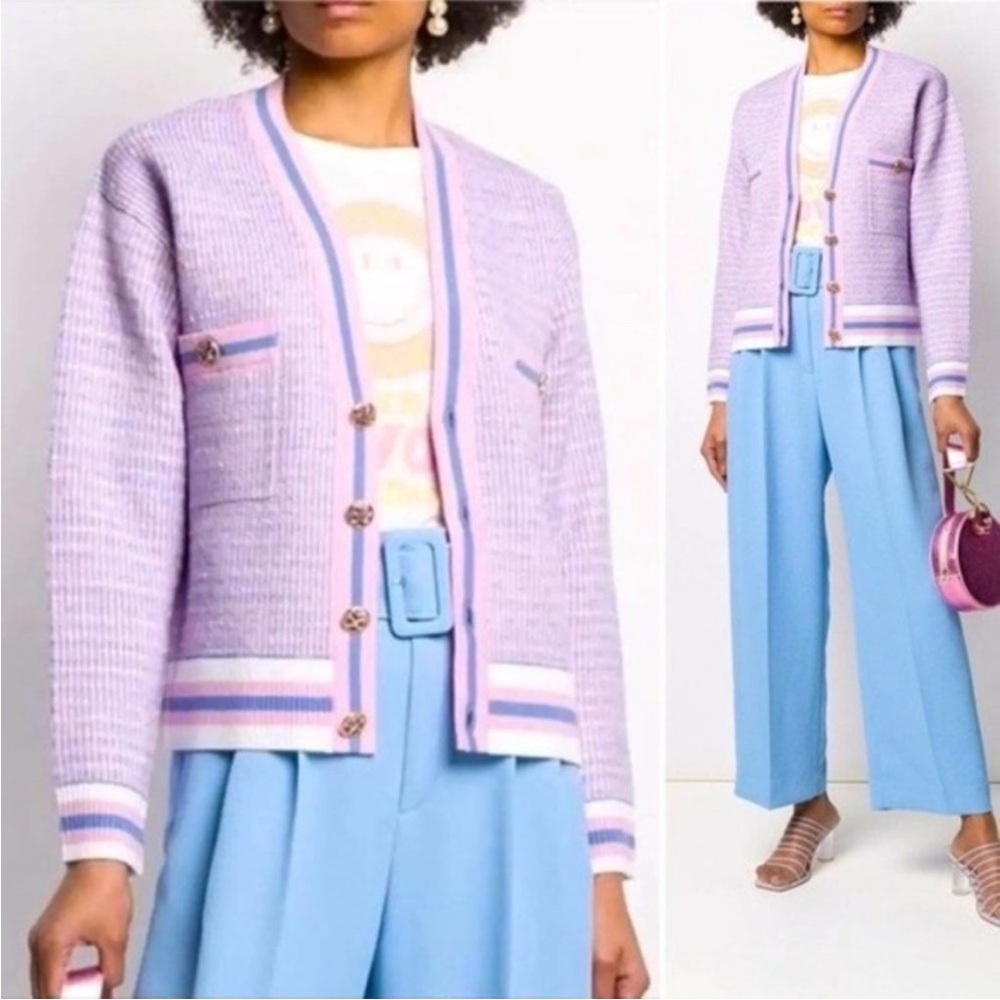 Sandro Lilac and Pink Blazer